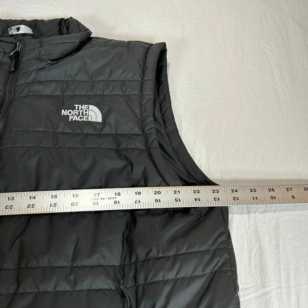 The North Face Mens Black Puffer Vest Full Zip Insulated Jacket Large NF0A3Y4K